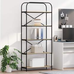 vidaXL Raft pentru carti Stejar sonoma 80 x 30 x 183 cm Lemn compozit GartenMobel Dekor (879834) Biblioteca