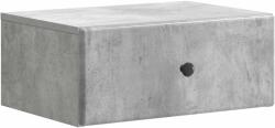 vidaXL Noptiera suspendata cu sertar, gri beton, 49 x 34, 5 x 20 cm, vidaXL (899131)