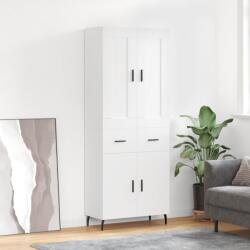 vidaXL Dulap înalt, alb, 69, 5x34x180 cm, lemn compozit GartenMobel Dekor (3199889) Comoda