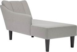 vidaXL Sezlong cu cotiera dreapta din material gri nor GartenMobel Dekor (4009805)