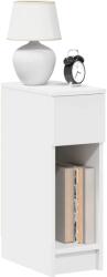 vidaXL Noptiera cu sertar alb 20x36x60 cm GartenMobel Dekor (858695)