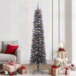 vidaXL Brad de Craciun artificial Verde 210 cm PVC si Plastic si Otel GartenMobel Dekor (3395958)