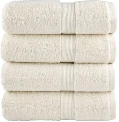 vidaXL Prosoape de baie premium SOLUND, 4 buc. , crem, 30x30 cm, 600 g/m2 GartenMobel Dekor (137468) Prosop