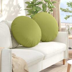 vidaXL Perne de Sezut 2 pcs Verde deschis Ø60 x 21 cm tesatura GartenMobel Dekor (42014204)
