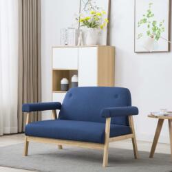 vidaXL Canapea cu 2 locuri, albastru, material textil GartenMobel Dekor (246649) Canapea