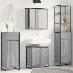 vidaXL Set de mobilier pentru baie cu sertar Gri Sonoma Lemn compozit GartenMobel Dekor (3403055)