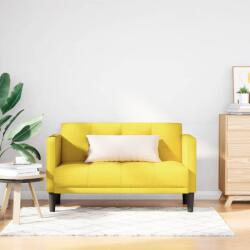 vidaXL Canapea loveseat, galben, 111 cm, textil GartenMobel Dekor (4100567) Canapea