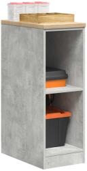 vidaXL Dulap depozitare garaj Beton Gri 30x51x85 cm lemn masiv de pin GartenMobel Dekor (860529) Comoda