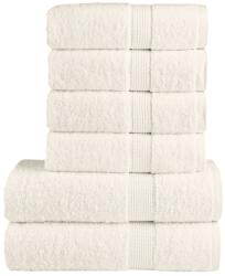 vidaXL Set de prosoape premium SOLUND, 6 piese, crem, 600 g/m2 GartenMobel Dekor (137567) Prosop