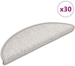 vidaXL Covorase scara autoadezive aspect sisal 30 buc Platina GartenMobel Dekor (3365858) Covor