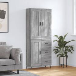 vidaXL Dulap înalt, gri sonoma, 69, 5x34x180 cm, lemn compozit GartenMobel Dekor (3200023) Comoda