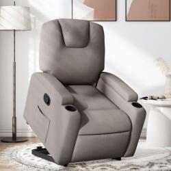 vidaXL Fotoliu rabatabil cu ridicare pe verticala, gri taupe, textil GartenMobel Dekor (3204376)