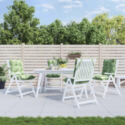 vidaXL Perne de scaun spatar jos, 4 buc. , model frunze, textil oxford GartenMobel Dekor (377729)