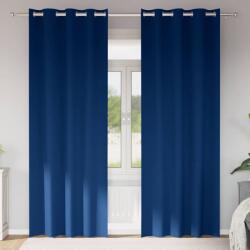 vidaXL Perdele Opaque cu Inel 2 pcs Albastru închis 260 x 140 cm GartenMobel Dekor (4107367)