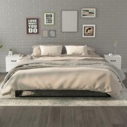 vidaXL Noptiera, 2 buc. , alb, 40x35x47, 5 cm GartenMobel Dekor (811989)