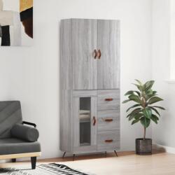 vidaXL Dulap înalt, gri sonoma, 69, 5x34x180 cm, lemn compozit GartenMobel Dekor (3195937) Comoda