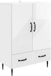 vidaXL Bufet Alb foarte lucios 66 x 34, 5 x 95 cm Lemn prelucrat GartenMobel Dekor (894899) Comoda
