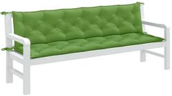 vidaXL Perna banca de gradina, 2 buc. melanj verde, 200x50x7 cm textil GartenMobel Dekor (4002635)