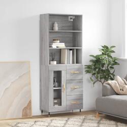 vidaXL Dulap înalt, gri sonoma, 69, 5x34x180 cm, lemn compozit GartenMobel Dekor (3189491) Comoda
