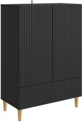 vidaXL Bufet cu sertar Negru 66 x 34, 5 x 95 cm Lemn prelucrat GartenMobel Dekor (894666) Comoda