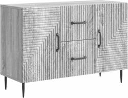 vidaXL Bufet cu sertar Sonoma gri 89 x 34, 5 x 60 cm Lemn prelucrat GartenMobel Dekor (894891) Comoda