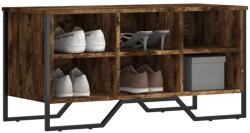 vidaXL Pantofar, stejar fumuriu, 90x38x45, 5 cm, lemn compozit GartenMobel Dekor (848641) Pantofar
