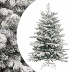 vidaXL Brad de Craciun artificial cu balamale si zapada pufoasa 150 cm GartenMobel Dekor (358385)
