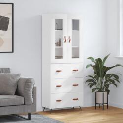 vidaXL Dulap înalt, alb, 69, 5x34x180 cm, lemn compozit GartenMobel Dekor (3198377) Comoda