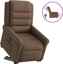 vidaXL Fotoliu electric rabatabil cu ridicare, maro, textil GartenMobel Dekor (3303338)