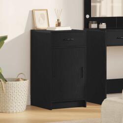 vidaXL Bufet cu sertar Stejar negru 40 x 40.5 x 75 cm Lemn compozit GartenMobel Dekor (865065) Comoda