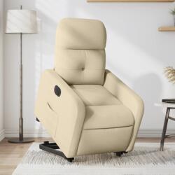 vidaXL Fotoliu electric rabatabil cu ridicare, crem, textil GartenMobel Dekor (3206821)