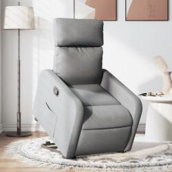 vidaXL Fotoliu rabatabil cu ridicare, gri deschis, material textil GartenMobel Dekor (3206699)