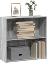 vidaXL Biblioteca, gri sonoma, 80x30x77 cm, lemn prelucrat GartenMobel Dekor (857927) Biblioteca