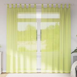vidaXL Perdele din voile cu tabla 2 buc Verde mar GartenMobel Dekor (4102254)