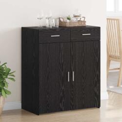 vidaXL Dulap de depozitare cu sertar Stejar negru 80 x 42.5 x 93.5 cm GartenMobel Dekor (3365601) Comoda