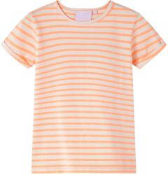 vidaXL Tricou pentru copii, portocaliu neon, 104 GartenMobel Dekor (10940)