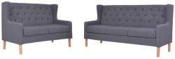 vidaXL Set de canapele, 2 piese, material textil, gri GartenMobel Dekor (274934) Canapea