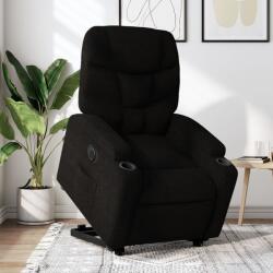 vidaXL Fotoliu electric rabatabil cu ridicare, negru, textil GartenMobel Dekor (3204622)