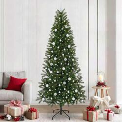 vidaXL Brad de Craciun artificial cu 300 LED Verde 240 cm PE si PVC GartenMobel Dekor (3397383)