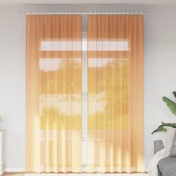 vidaXL Perdele Voile cu buzunare pentru bare 2 buc portocaliu GartenMobel Dekor (4102195)