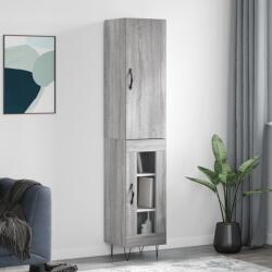 vidaXL Dulap înalt, gri sonoma, 34, 5x34x180 cm, lemn prelucrat GartenMobel Dekor (3199079) Comoda