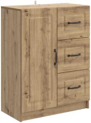vidaXL Bufet Stejar Artizanal 66 x 34, 5 x 87 cm Lemn prelucrat GartenMobel Dekor (895784) Comoda