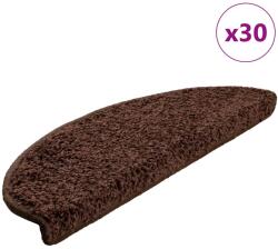 vidaXL Covorase pentru scari, 30 buc. , 65x21x4 cm, maro, semirotunde, mari GartenMobel Dekor (3365815) Covor