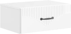 vidaXL Noptiera suspendata alb foarte lucios, cu sertar, 49 x 34, 5 x 20 cm (898963)