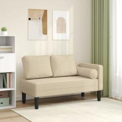 vidaXL Sezlong cu perne, crem, material textil GartenMobel Dekor (4007584)