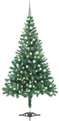 vidaXL Brad de Craciun pre-iluminat cu globuri, 120 cm, 230 ramuri GartenMobel Dekor (3077659)