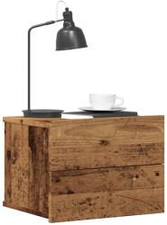 vidaXL Noptiera de perete, lemn vechi, 40x32x30 cm GartenMobel Dekor (855944)