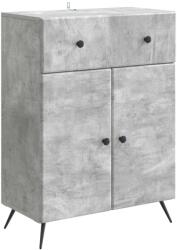 vidaXL Bufet cu sertar Gri Beton 66 x 34, 5 x 90 cm Lemn prelucrat GartenMobel Dekor (895558) Comoda