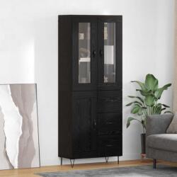vidaXL Bufet cu sertar Stejar Negru 69, 5 x 34 x 90 cm Lemn compozit GartenMobel Dekor (3402712) Comoda