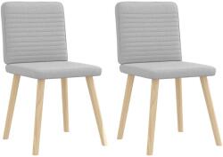 vidaXL Scaune de sufragerie 2 buc tesatura gri nor GartenMobel Dekor (4101153)